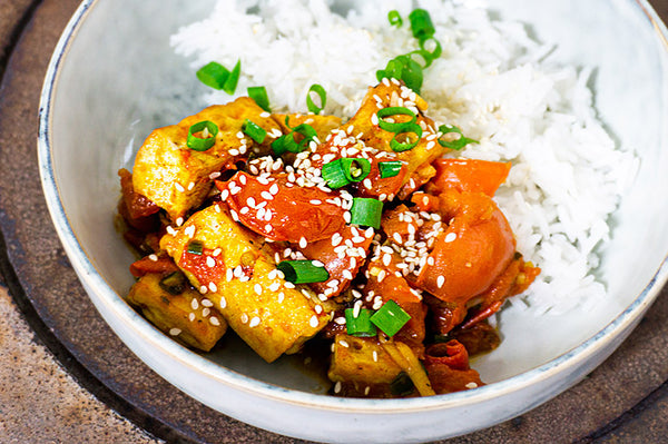 Gebackener Tofu "Goldbäckchen"