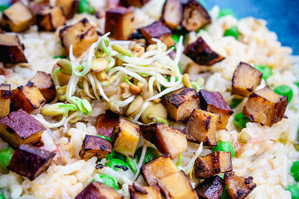 Tofu-Schinken (veganer Räucherschinken)