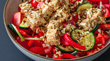 Mediterraner Salat mit Tofu