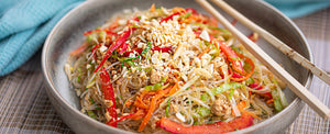 Glasnudelsalat mit Tofu