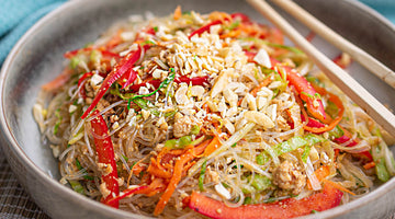 Glasnudelsalat mit Tofu