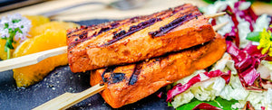 Süßer Knobi-Tofu vom Grill