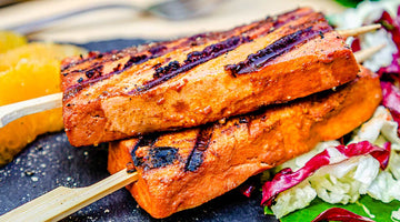 Süßer Knobi-Tofu vom Grill