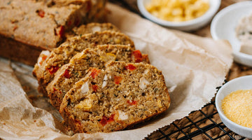 Maisbrot mit Kräutertofu Chunks