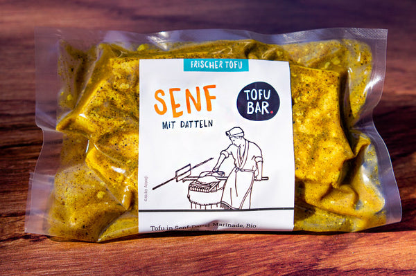 Tofu in Senf-Marinade