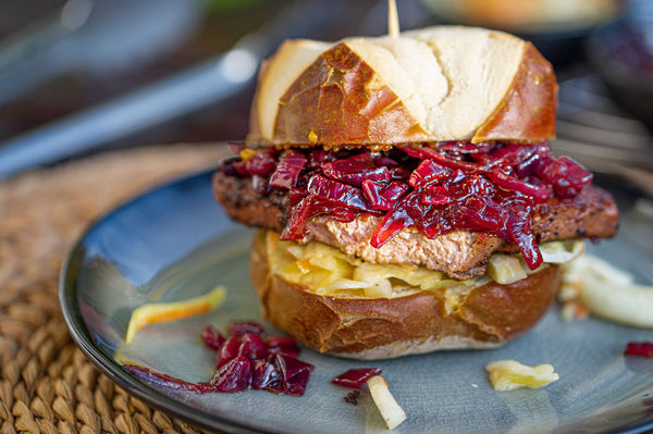 Laberkas-Filets mit Rotwein