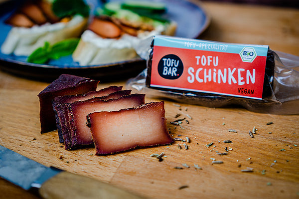 Tofu-Schinken (veganer Räucherschinken)