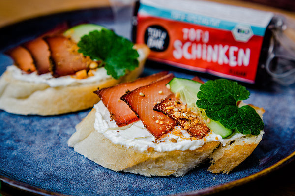 Tofu-Schinken (veganer Räucherschinken)