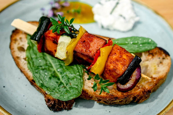 Süßer Knobi-Tofu