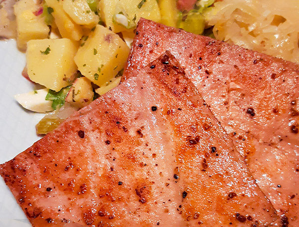 Laberkas-Filets mit Rotwein