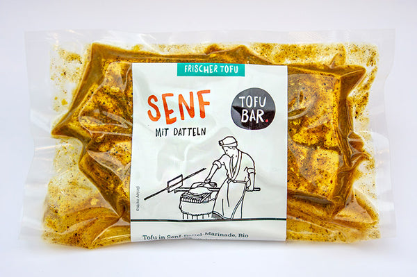 Tofu in Senf-Marinade