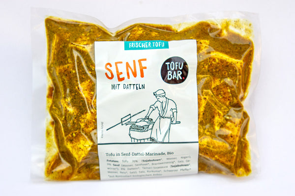 Tofu in Senf-Marinade