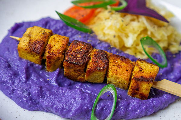 Tofu in Senf-Marinade